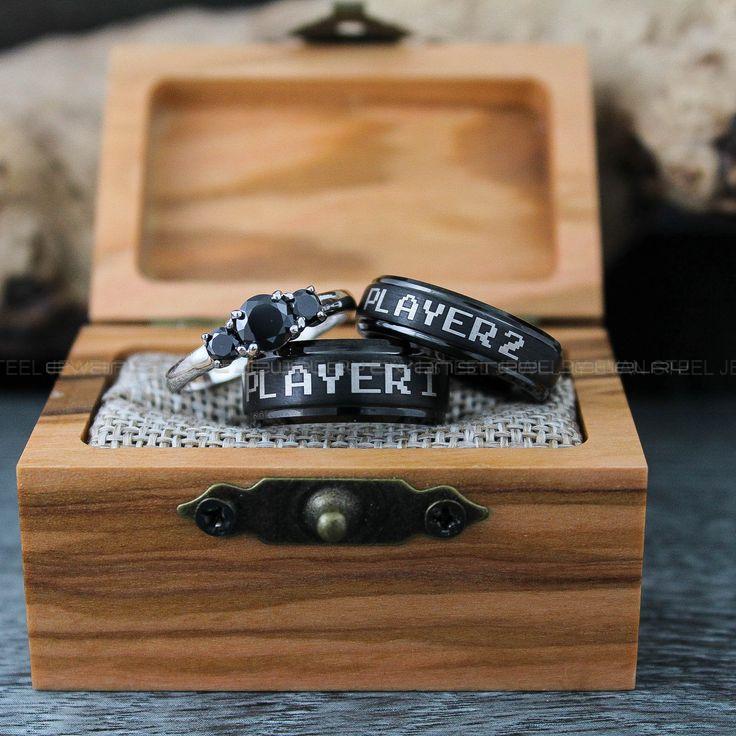 b2f751f01be5599044fb0edb8be81b72 Gamer Rings, Gamer Wedding Bands, Player 1 Player 2 Rings, Couple Rings, Couple Wedding Bands, Couple Wedding Rings, Couple Jewelry - Image 1