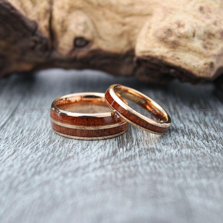 b49dd959d8611a936ede9be61bd57725 Couple Rings, Couple Wood Rings, Wood Wedding Bands, Wood Wedding Ring, Couple Jewelry, Matching Rings, His and Her Rings, Wood Rings - Image 1