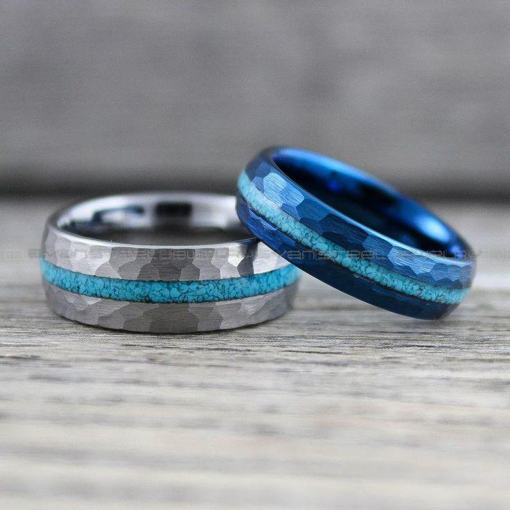 bdb2d3df3c4705b73664cf609dfa59e1 Turquoise Rings, Turquoise Wedding Rings, Turquoise Wedding Bands, Turquoise Jewelry - Image 1