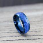 Orion Nebula Rings, Galaxy Rings, Opal Rings, Blue Opal Rings, Blue Tungsten Rings, Blue Wedding Rings, Blue Wedding Ring Blue Wedding Bands