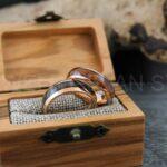 Couple Rings, Couple Wood Rings, Wood Wedding Bands, Wood Wedding Ring, Couple Jewelry, Matching Rings, His and Her Rings, Wood Rings - Image 4