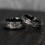 Anchor Rings, Nautical Scandinavian Jewelry, Nautical Ring Couple Rings, Couple Jewelry, Vikings Ring, Anchor Wedding Ring, Nautical Jewelry