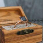 Couple Rings, Couple Wedding Bands, Meteorite Rings, Meteorite Wedding Bands, Meteor Wedding Rings, Rose Gold Wedding Rings, Rose Gold Rings - Image 6