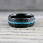 Turquoise Ring, Turquoise Wedding Ring, Turquoise Wedding Band, Turquoise Jewelry - Image 4