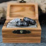 Gamer Rings, Gamer Wedding Bands, Player 1 Player 2 Rings, Couple Rings, Couple Wedding Bands, Couple Wedding Rings, Couple Jewelry
