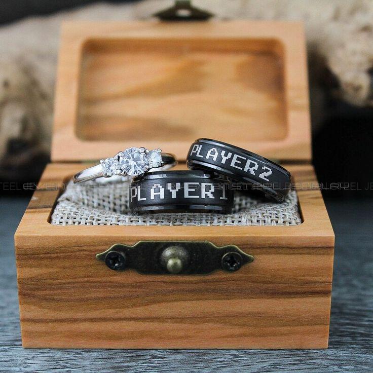 e630ce5a5f3d35d7179e2298332fea90 Gamer Rings, Gamer Wedding Bands, Player 1 Player 2 Rings, Couple Rings, Couple Wedding Bands, Couple Wedding Rings, Couple Jewelry - Image 1
