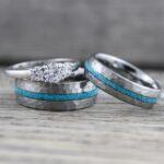 Turquoise Rings, Turquoise Wedding Rings, Turquoise Wedding Bands, Turquoise Jewelry