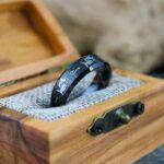 Fishing Ring, Catfish Ring, Hunting Ring, Fishing Wedding Ring, Black Wedding Ring His Wedding Ring Groom Wedding Ring, Hunting Wedding Ring - Image 6
