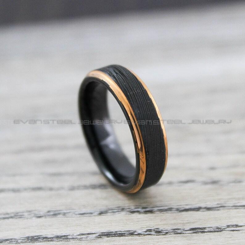 il_794xN.4215558122_ksfp Damascus Steel Ring, Damascus Steel Wedding Ring, Damascus Steel Wedding Band - Image 1