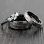 Damascus Steel Rings, Couple Rings, Damascus Steel Wedding Rings, Damascus Steel Wedding Bands