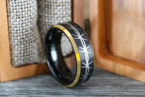 Barbed Wire Ring, Barb Wire Ring, Black Tungsten Band, Black Wedding Ring, Black Wedding Ring, His Wedding Band, Grooms Wedding Ring
