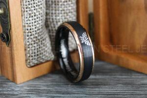 Zelda Ring, Zelda Wedding Ring, Gamer Ring, Gamer Jewelry, Zelda Wedding Band, Gamer Wedding Ring, Black Wedding Ring