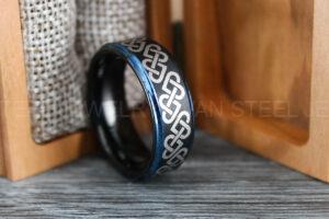 Knotted Hearts Ring, Heart Knott Ring, Love Knot Ring, Irish Wedding Band