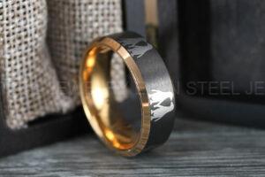Penguin Ring, Penguin Jewelry, Penguins Wedding Ring, Penguins Wedding Band, Gunmetal Wedding Band, Gunmetal Wedding Ring, Penguins Jewelry