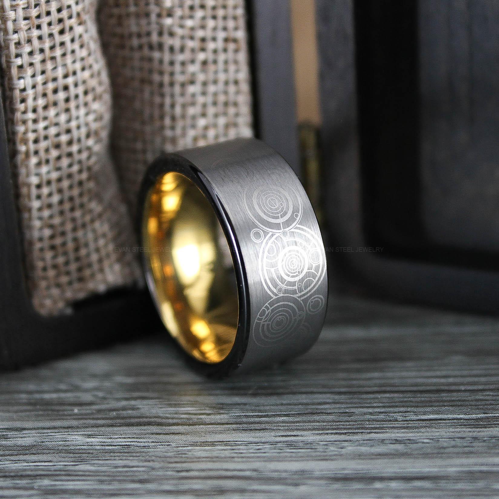 IMG_0727 Gallifreyan Ring, Gallifreyan Wedding Ring, Gallifreyan Wedding Band, Gallifreyan Jewelry - Image 1