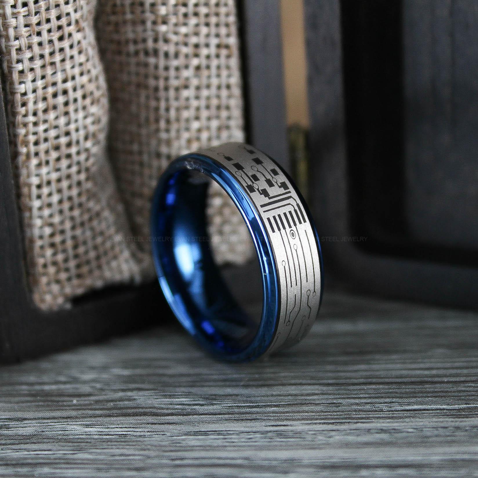 IMG_0730 Circuit Board Ring, Gamer Ring, Gamer Jewelry, Teacher Jewelry, Science Rings, Electrician Jewelry, Circuit Board Jewelry, Circuit Board - Image 1