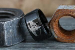 Truck Driver Ring, Trucker Ring, Tractor Trailer Ring, Trucker Life Ring, Trucker Jewelry, Truck Driver Wedding Band