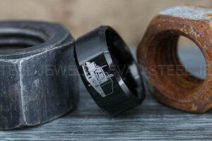 Truck Driver Ring, Trucker Ring, Tractor Trailer Ring, Trucker Life Ring, Trucker Jewelry, Truck Driver Wedding Band