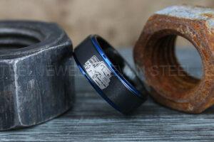 Truck Driver Ring, Trucker Ring, Tractor Trailer Ring, Trucker Life Ring, Trucker Jewelry, Truck Driver Wedding Band