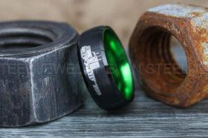 Truck Driver Ring, Trucker Ring, Tractor Trailer Ring, Trucker Life Ring, Trucker Jewelry, Truck Driver Wedding Band