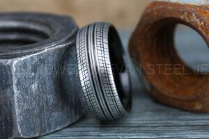 Tire Tread Ring, Automotive Ring, Auto Racing Ring, Mechanic Wedding Ring, Auto Racing Jewelry