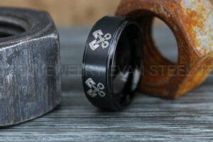 Engine Pistons Ring, Engine Ring, Mechanic Ring, Mechanic Wedding Band, Auto Racing Ring