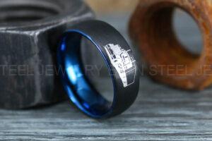 Truck Driver Ring, Trucker Ring, Tractor Trailer Ring, Trucker Life Ring, Trucker Jewelry, Truck Driver Wedding Band
