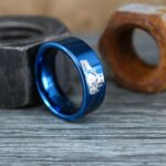 Backhoe Ring, Excavator Ring, Tractor Ring, Construction Machinery Ring, Backhoe Jewelry, Excavation Machinery Ring, Bulldozer Ring, Black Tungsten Wedding Ring, Black Tungsten Ring