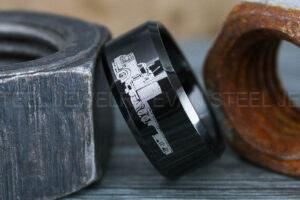 Truck Driver Ring, Trucker Ring, Tractor Trailer Ring, Trucker Life Ring, Trucker Jewelry, Truck Driver Wedding Band