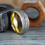 Damascus Steel Ring, Damascus Steel Wedding Ring, Damascus Steel Wedding Band
