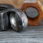 Damascus Steel Ring, Damascus Steel Wedding Ring, Damascus Steel Wedding Band