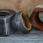 Damascus Steel Ring, Damascus Steel Wedding Ring, Damascus Steel Wedding Band