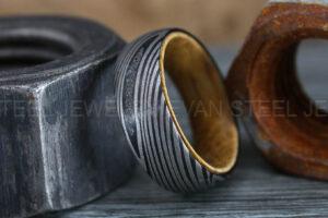 Damascus Steel Ring, Damascus Steel Wedding Ring, Damascus Steel Wedding Band