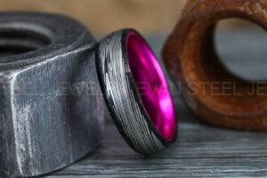 Damascus Steel Ring, Damascus Steel Wedding Ring, Damascus Steel Wedding Band