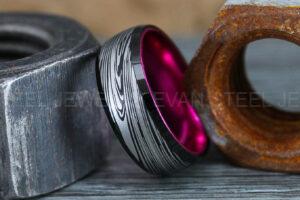 Damascus Steel Ring, Damascus Steel Wedding Ring, Damascus Steel Wedding Band
