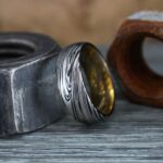 Damascus Steel Ring, Damascus Steel Wedding Ring, Damascus Steel Wedding Band