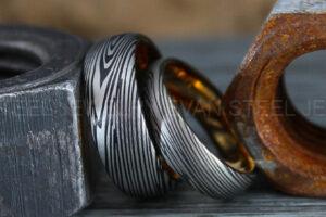 Damascus Steel Rings, Damascus Steel Wedding Rings, Damascus Steel Wedding Bands