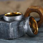 Damascus Steel Ring, Damascus Steel Wedding Ring, Damascus Steel Wedding Band - Image 6