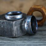 Damascus Steel Ring, Damascus Steel Wedding Ring, Damascus Steel Wedding Band - Image 5
