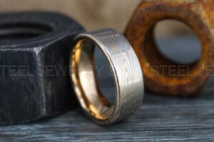 Damascus Steel Ring, Damascus Steel Wedding Ring, Damascus Steel Wedding Band
