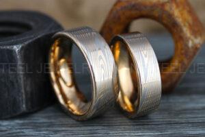 Damascus Steel Ring, Damascus Steel Wedding Ring, Damascus Steel Wedding Band