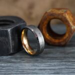 Damascus Steel Ring, Damascus Steel Wedding Ring, Damascus Steel Wedding Band - Image 5