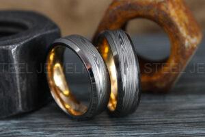 Damascus Steel Ring, Damascus Steel Wedding Ring, Damascus Steel Wedding Band