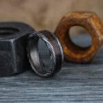 Damascus Steel Ring, Damascus Steel Wedding Ring, Damascus Steel Wedding Band