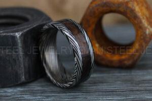 Damascus Steel Ring, Damascus Steel Wedding Ring, Damascus Steel Wedding Band