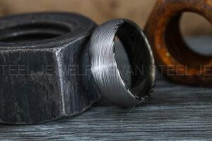 Damascus Steel Ring, Damascus Steel Wedding Ring, Damascus Steel Wedding Band
