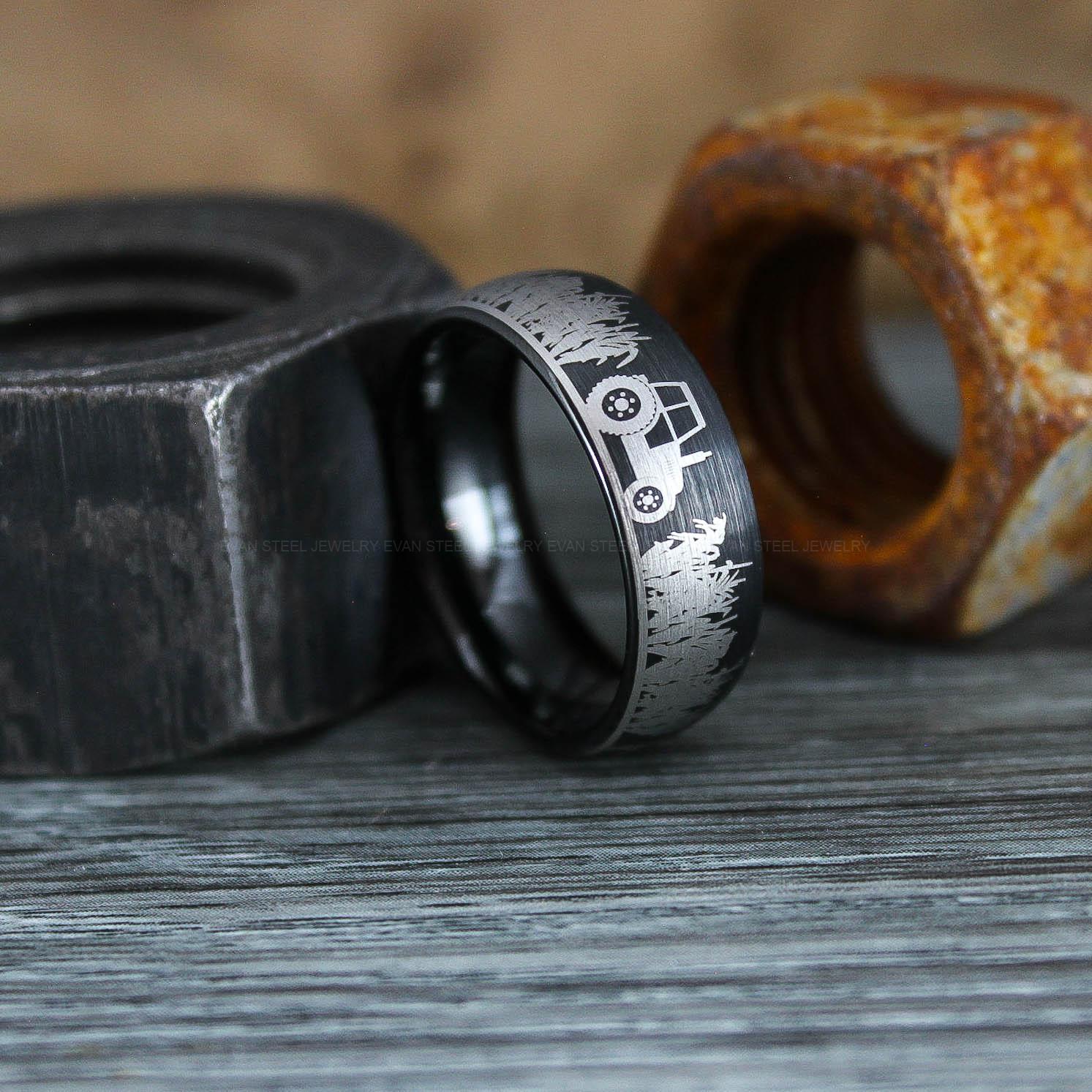 IMG_0871 Farm Ring, Tractor Ring, Rancher Ring, Cattle Rancher Ring, Cattle Ring, Cowboys Rings, Farmer Ring, Cowboys Wedding Band - Image 1