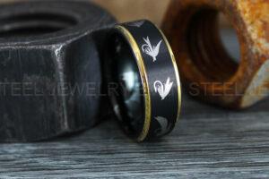 Fishing Ring, Fly Fishing Ring, Fly Fishing Wedding Band, Fishing Wedding Ring