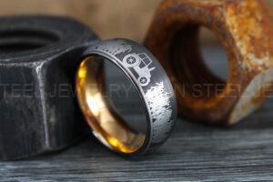 Farm Ring, Tractor Ring, Rancher Ring, Cattle Rancher Ring, Cattle Ring, Cowboys Rings, Farmer Ring, Cowboys Wedding Band