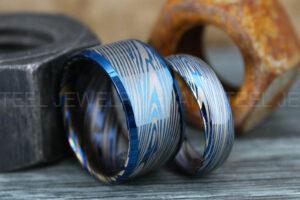 Damascus Steel Rings, Damascus Steel Wedding Rings, Damascus Steel Wedding Bands